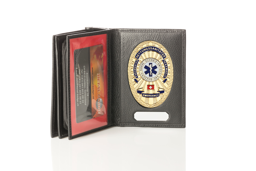 Lederetui "Premium Selection" Rettungssanitäter Schweiz