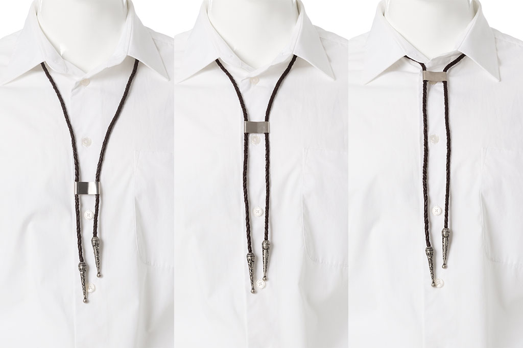 Bolo tie, Western tie (without badge)