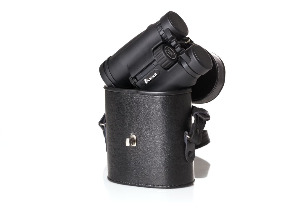 Carquois en cuir dur pour jumelles