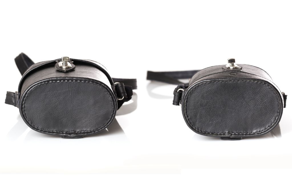 Carquois en cuir dur pour jumelles