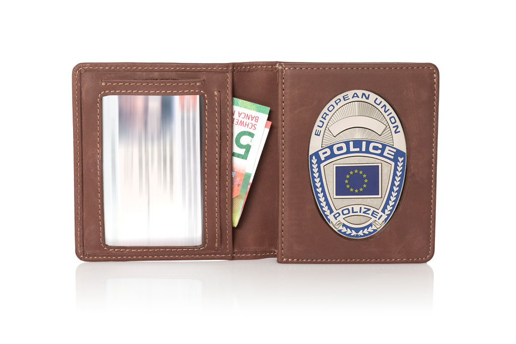 Étui en cuir "Reliable" POLICE UE