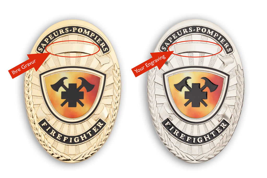 Aluminium credit card box "The Black Box" Firefighter, engraving