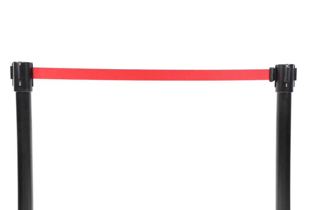 Système de guidage des personnes noir dans un lot de 2, confortable, extensible