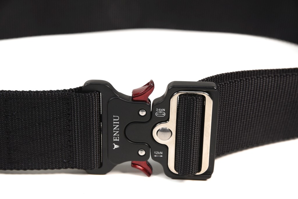 Insert belt with safety clasp