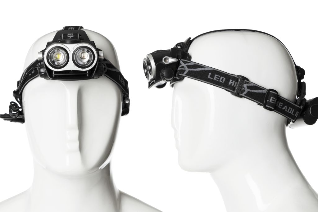 Power LED Bike-Head lamp-Bicycle lamp 2x Cree XM-LT6 + Blue LED