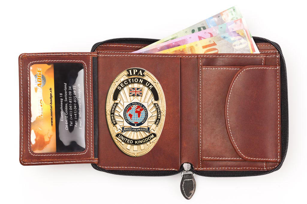 Leather wallet "Camouflage" IPA UK