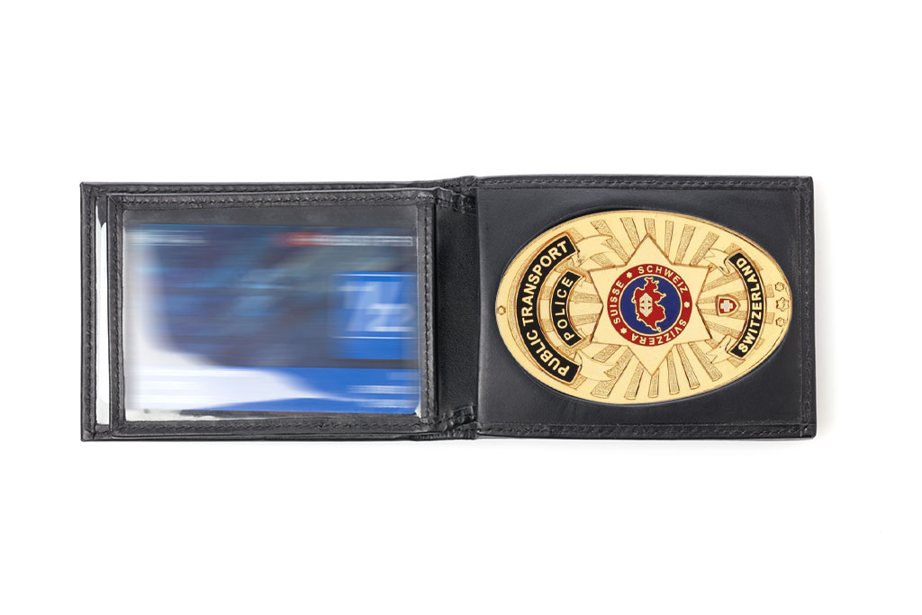 Lederetui "Authentic" Bahnpolizei Schweiz