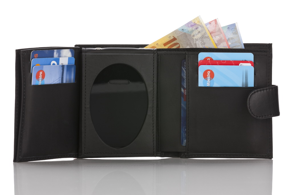 Leather wallet "Qualified - two in one" (without badge)