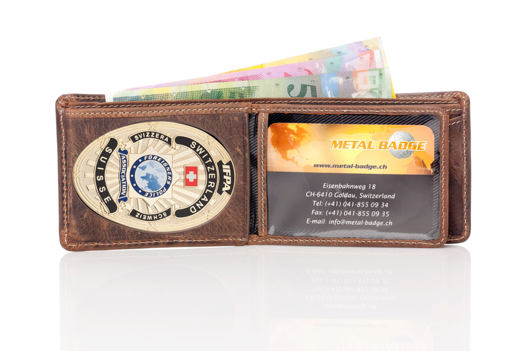 Lederetui "Liberty" IFPA Fremdenpolizei Schweiz