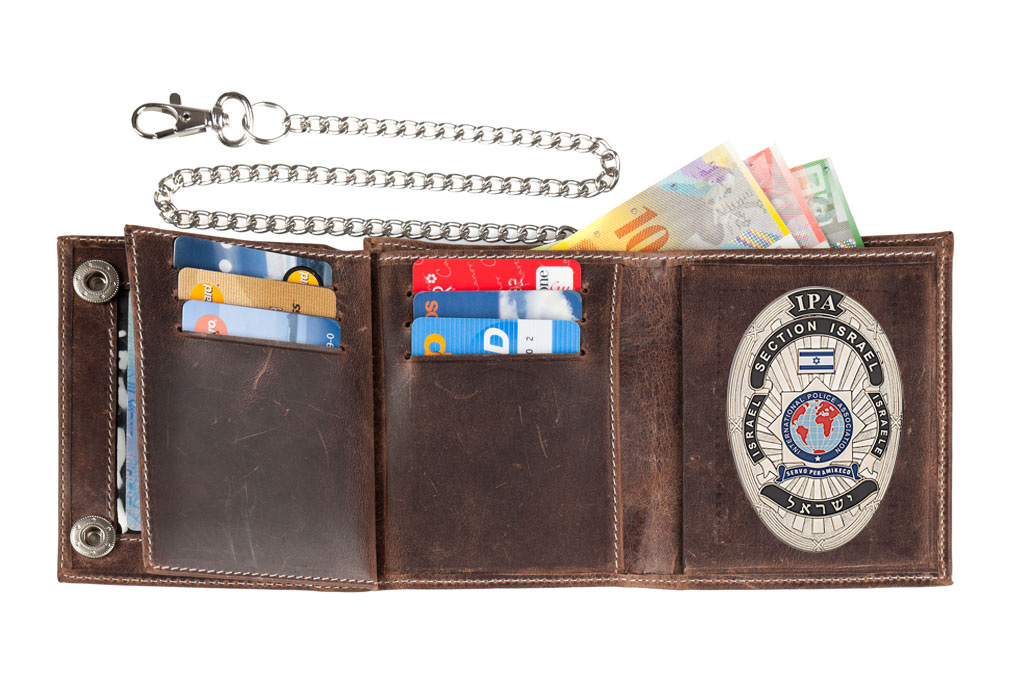 Astuccio in cuoio "Biker" IPA Israele