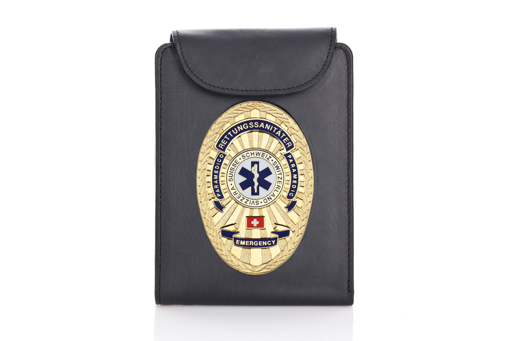 Lederetui "Outstanding" Rettungssanitäter Schweiz