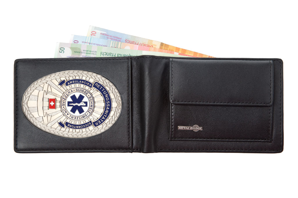 Lederetui "Advanced" Rettungssanitäter Schweiz, Gravur