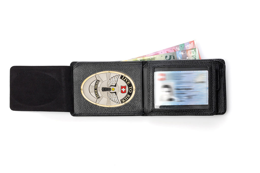 Etui en cuir "Professional" motards de Suisse