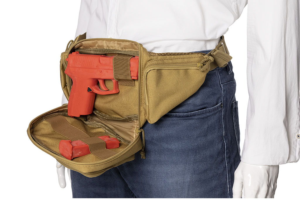 Sac de ceinture tactique pour les porteurs d'armes - kaki