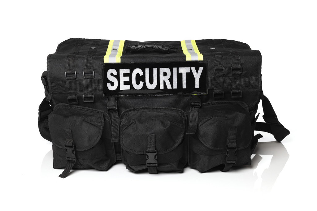 Borsa per interventi tattici per organizzazioni a luce blu con striscia riflettente giallo brillante