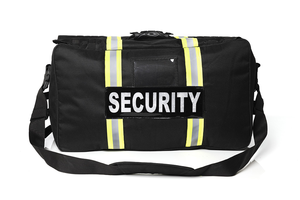 Borsa per interventi tattici per organizzazioni a luce blu con striscia riflettente giallo brillante