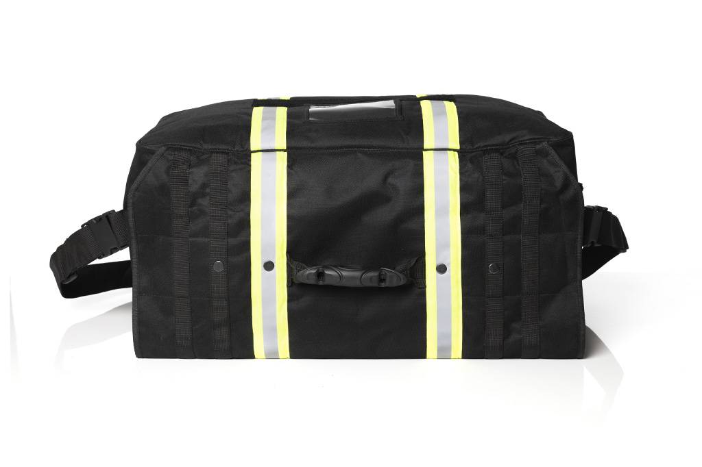 Borsa per interventi tattici per organizzazioni a luce blu con striscia riflettente giallo brillante