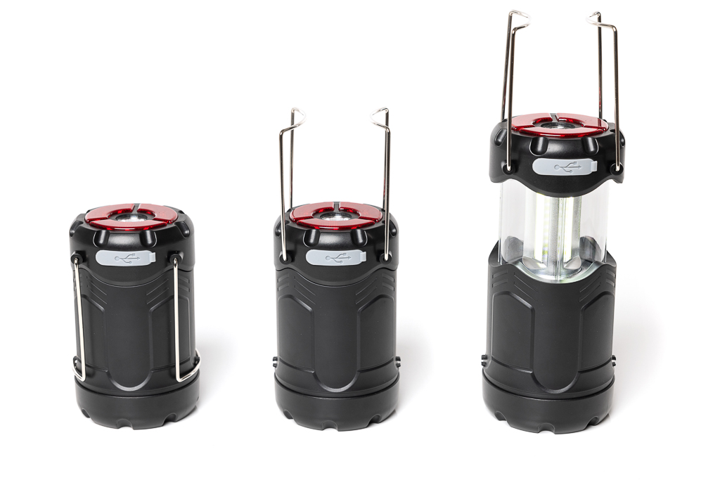 Lampada da Campeggio a LED estensibile con luce rossa commutabile