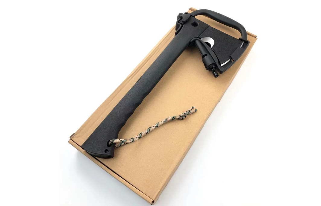 Camping Survival Axe 5-in-1 with Saw, Hammer, Signal Whistle and Flint