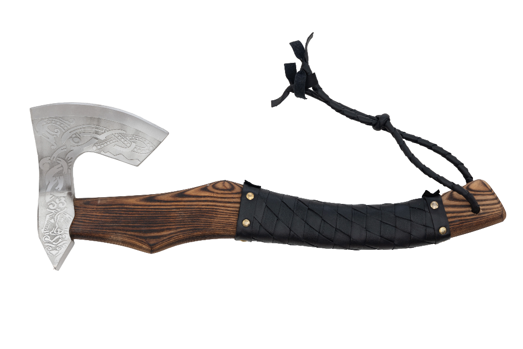 Hand Forged Viking Throwing Axe and Battle Axe– SJ- AX -1109