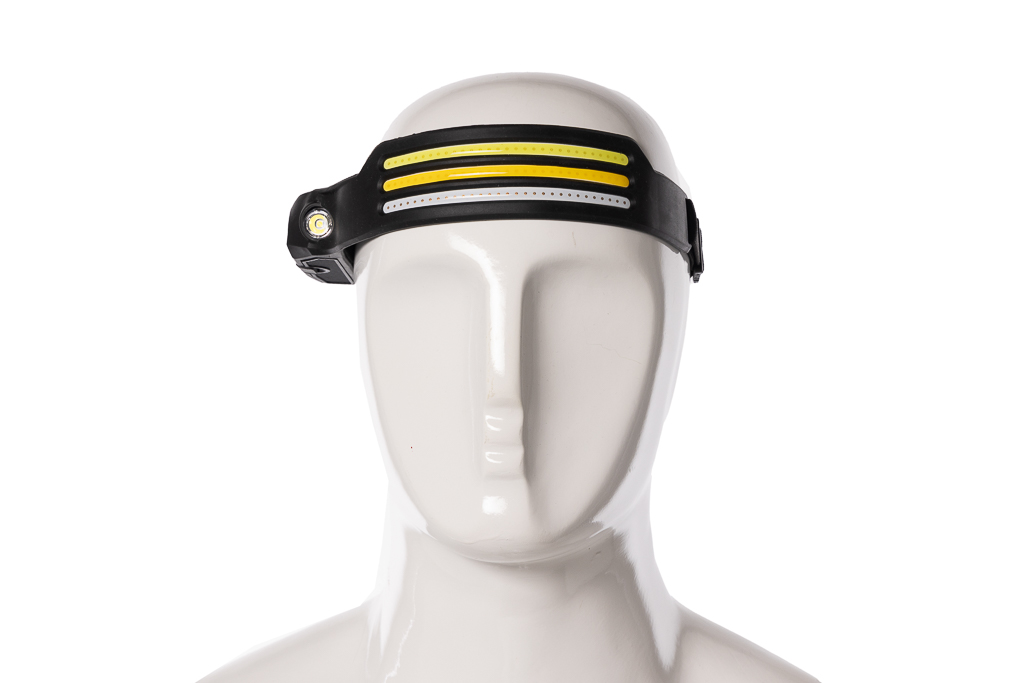 Lampada frontale COB a LED con 11 modalità luminose e controllo gestuale