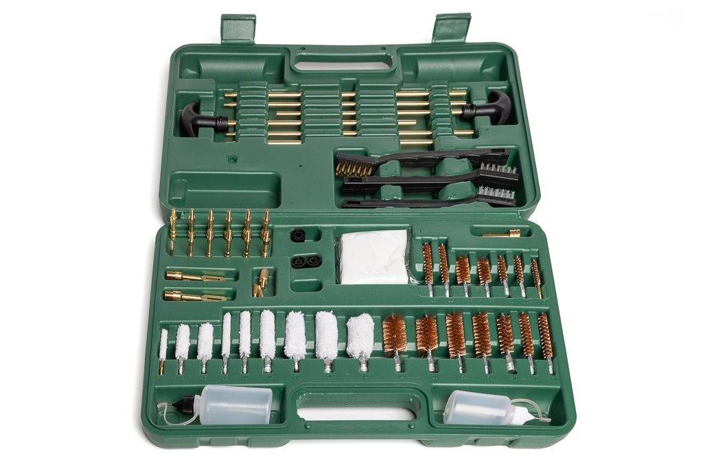 Grand kit de nettoyage d'armes de qualité supérieure - Kit universel de 58 pièces