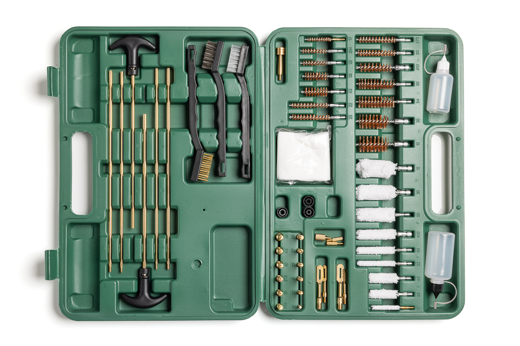 Grand kit de nettoyage d'armes de qualité supérieure - Kit universel de 58 pièces