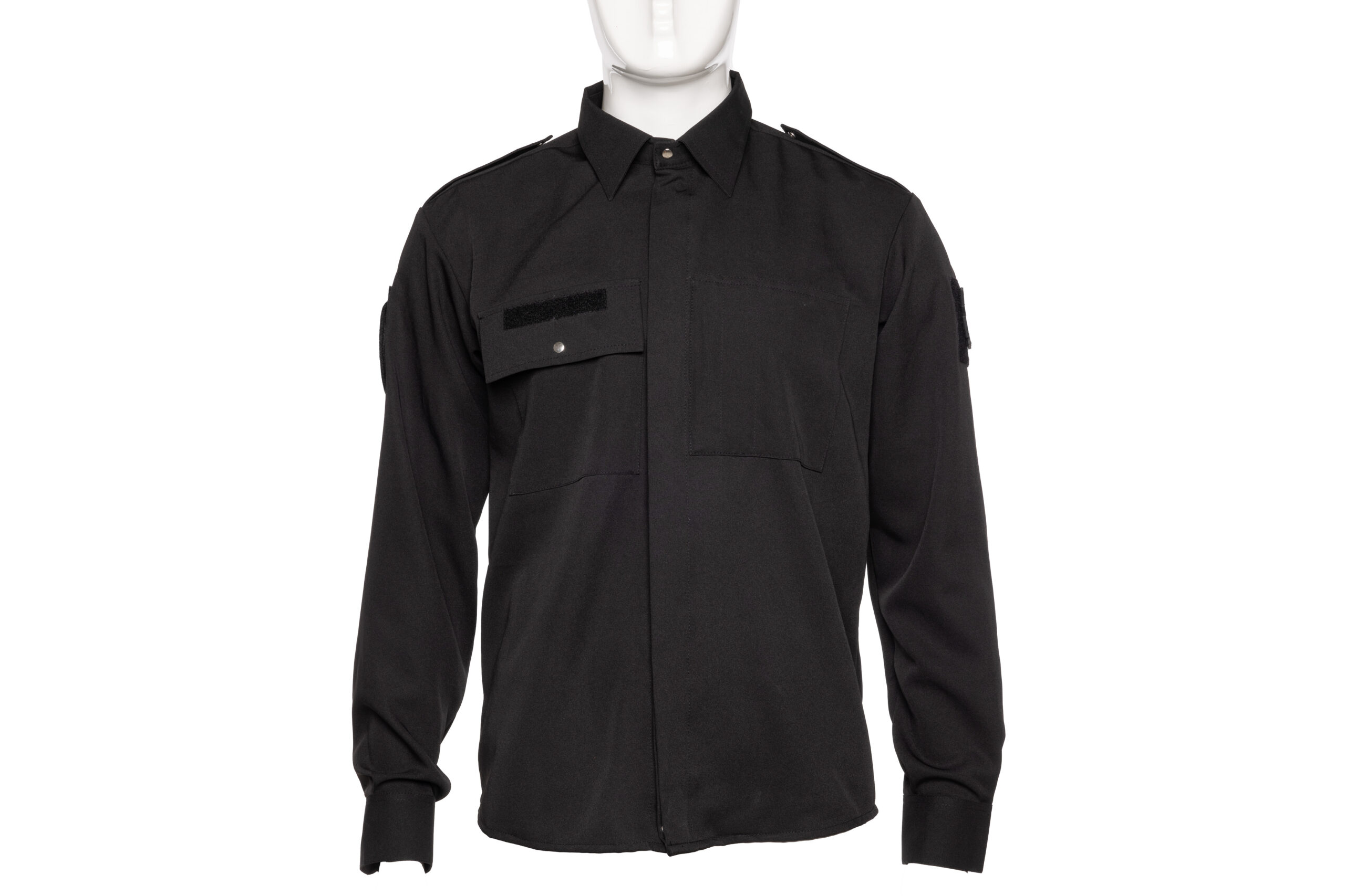 Camicia da uniforme manica lunga nera