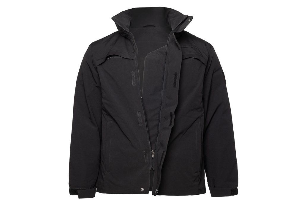 Veste anti-perforations A+ avec capuche Higharmor légère et fiable, en noir