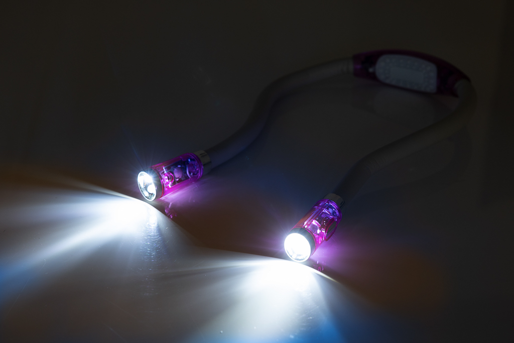Flexible LED-Leselampe / Nacken Lampe - purpur