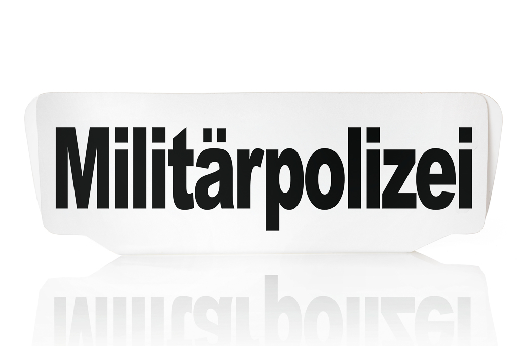 Police militaire Panneau en plastique