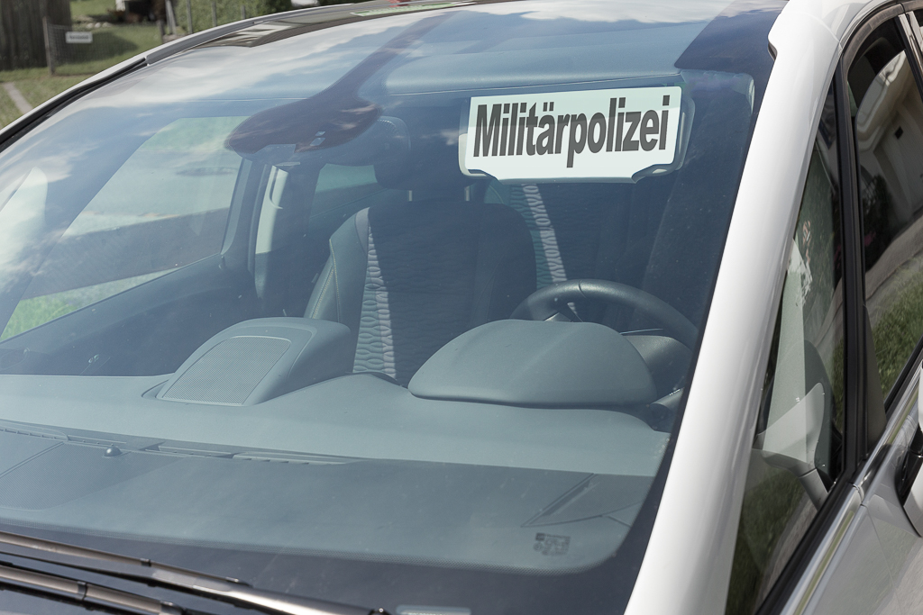 Police militaire Panneau en plastique