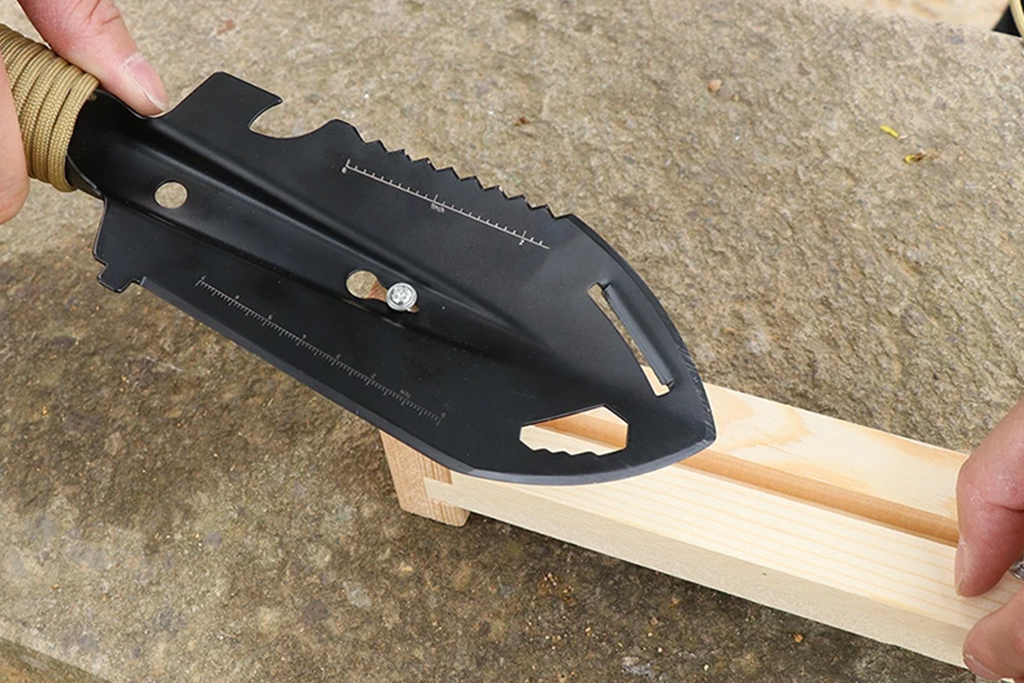 Kleine Handliche Multifunktionsschaufel - schwarz / Khaki