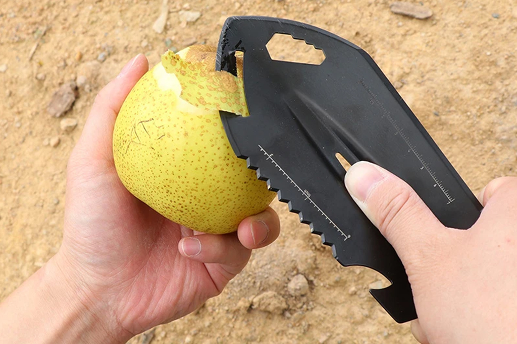 Kleine Handliche Multifunktionsschaufel - schwarz / Khaki