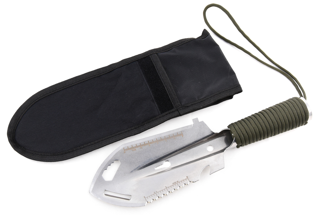 Petite pelle multifonctions pratique - Argenté / noir