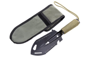 Petite pelle multifonctions pratique - noir / olive