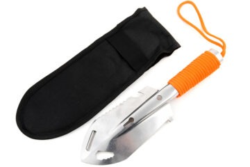 Petite pelle multifonctions pratique - Argenté  / Orange