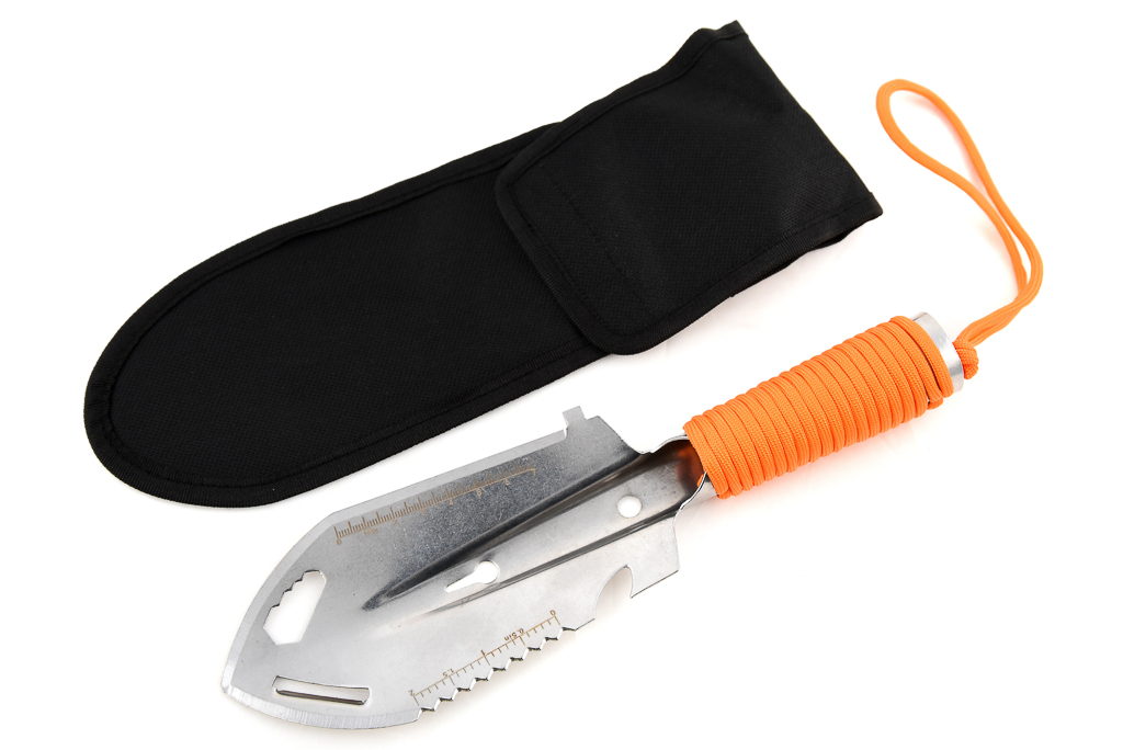 Pala multifunzione piccola e maneggevole - argento / arancione