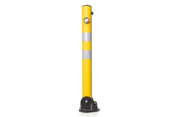 Parking and Barrier Post, Foldable, Plastic, height 70 cm, yellow