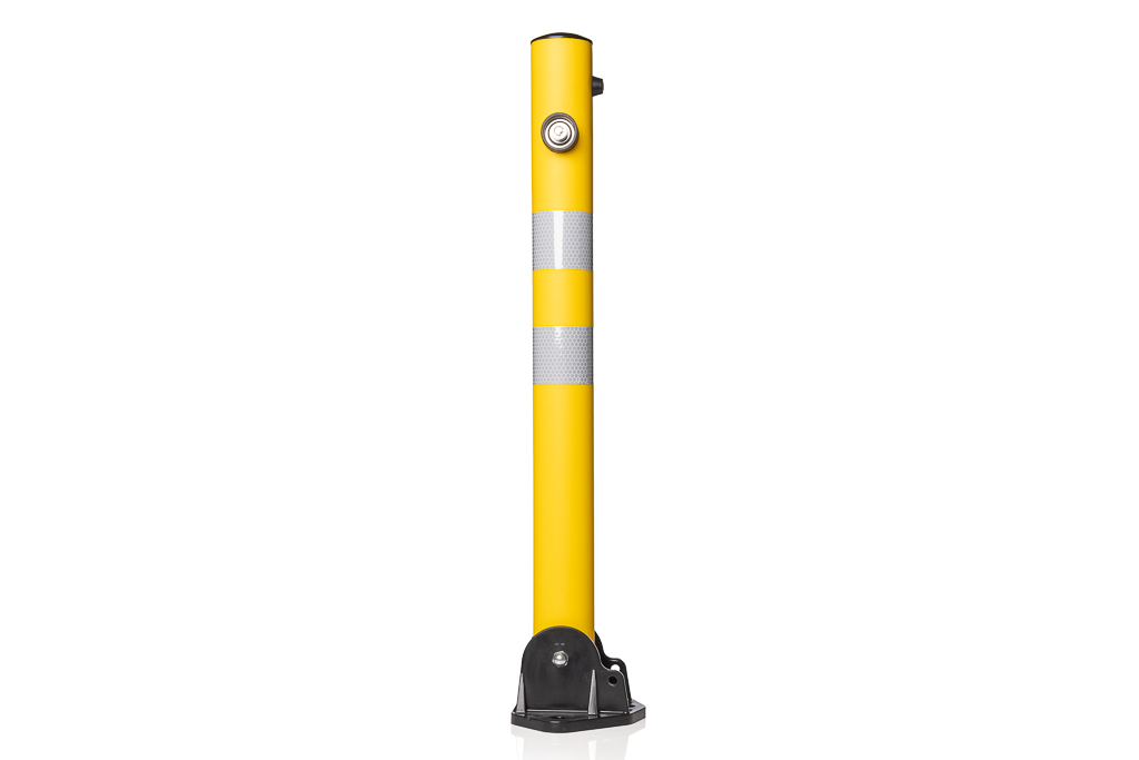 Parking and Barrier Post, Foldable, Plastic, height 70 cm, yellow