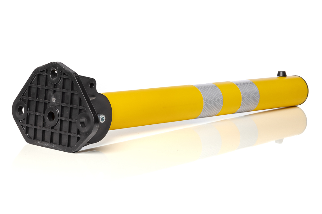 Parking and Barrier Post, Foldable, Plastic, height 70 cm, yellow