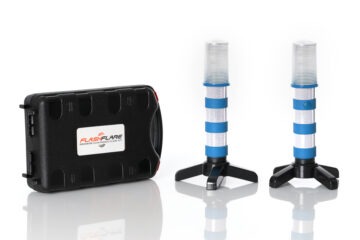 Road Flares blau mit Sockel und Hardschalenbox WL-A26-002