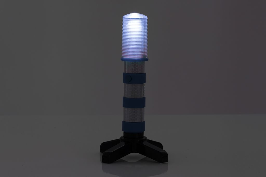 Road Flares blau mit Sockel und Hardschalenbox WL-A26-002