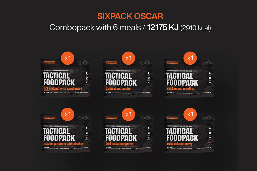 Tactical Foodpack - Sixpack Oscar (6 repas)