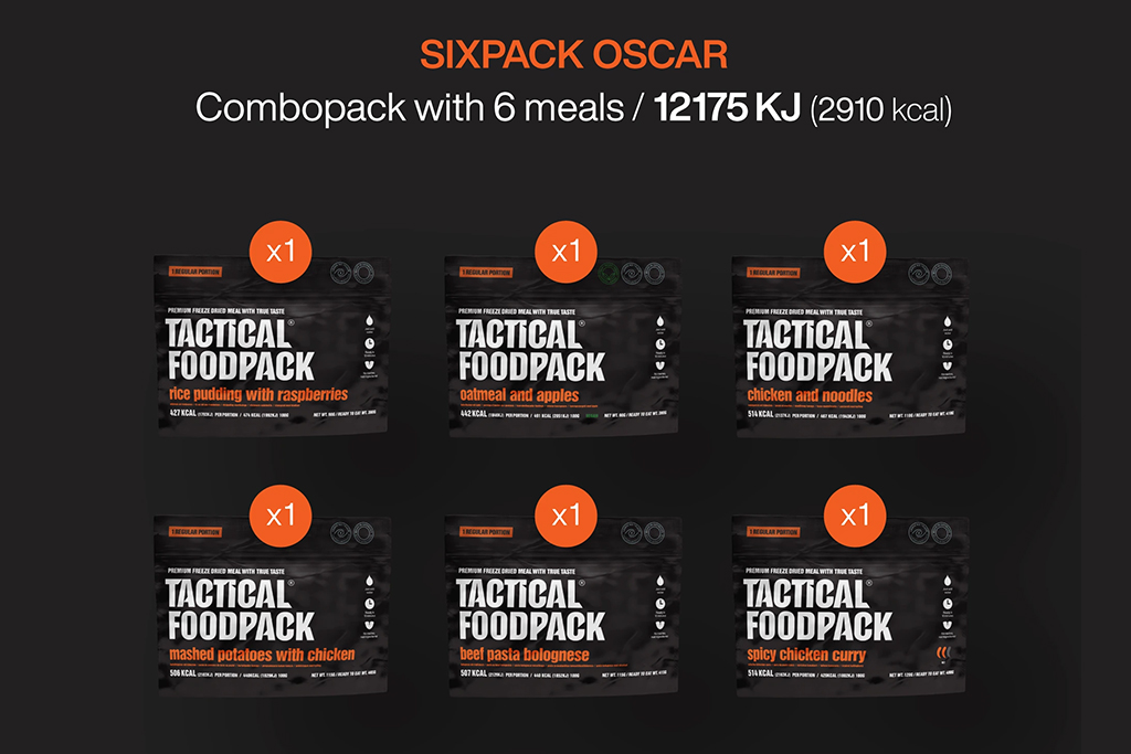 Tactical Foodpack - Sixpack Zulu (6 repas)