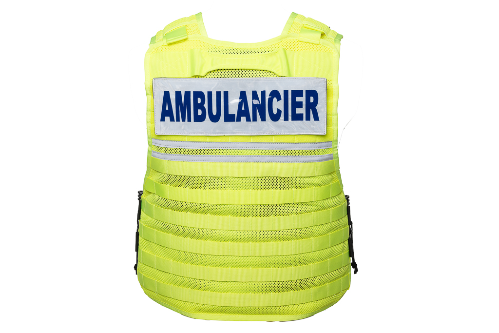 Gilet antilacérations avec réflecteurs 3M sur tout le pourtour