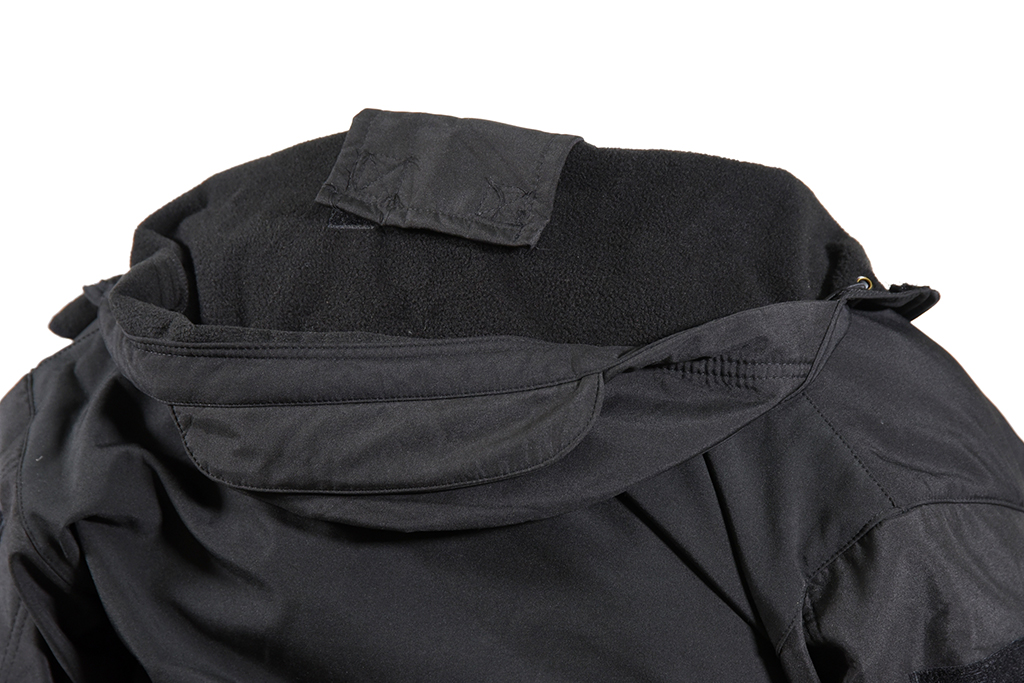 Giacca tattica Softshell con cappuccio di Vanguard, nera