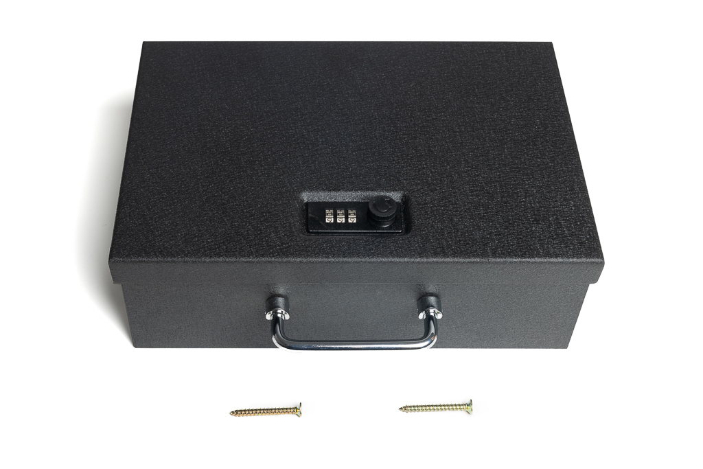 Cassaforte per armi/cassetta per denaro con maniglia per trasporto JP-115