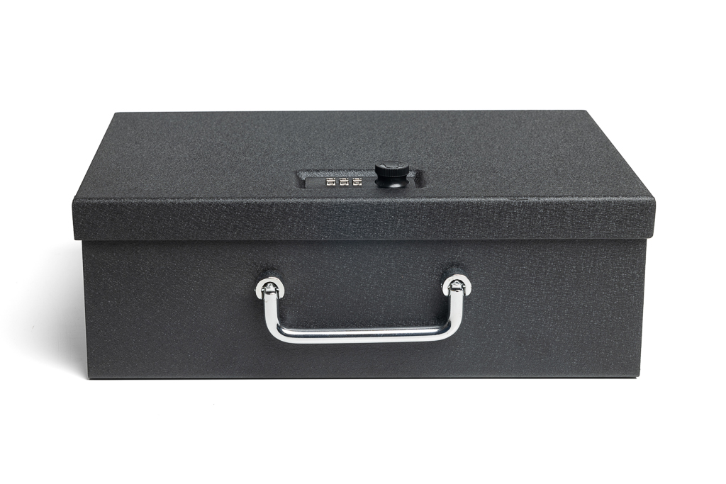 Cassaforte per armi/cassetta per denaro con maniglia per trasporto JP-115