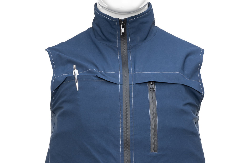 Gilet tendance résistant antilacérations et perforation de « Armadillo », bleu foncé